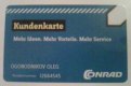 ������: conrad, ����������� �������� Kundenkarte �� ���� ���������