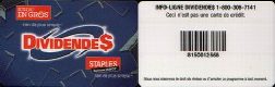 ������: Staplesdividends, ���������� ����������� �������� Dividend$ for Educ